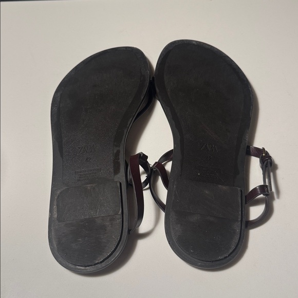 Zara SANDALS WITH METALLIC APPLIQUÉ Sz 42 - Picture 4 of 4